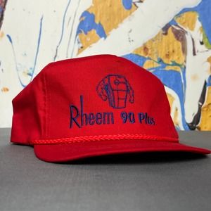 Vintage Rheem 90 Plus Gas Furnace Promo Snapback Hat